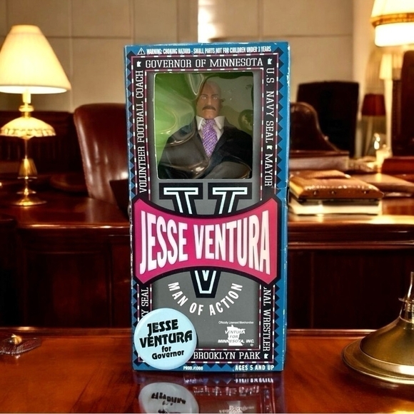 VNTG Doll Jesse Ventura Man of Action Governor of Minnesota Action Figure Statue - Picture 1 of 5